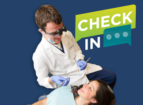 dentist working on patient with the words 