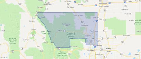 Map of Health District boundaries