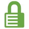 lime green lock icon