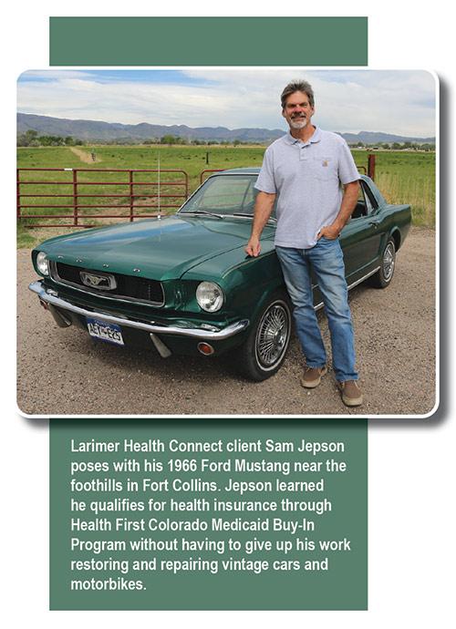 client standing next to car